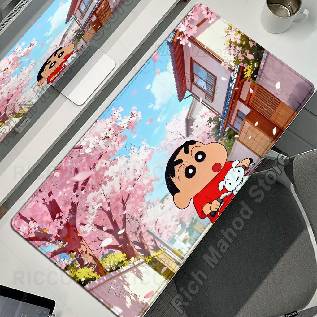 Anime Kawaii C-Crayon Shin-chan Pattern Mouse Pad Cute Cartoon Nonslip Rug Gaming Table Laptop Computer Keyboard Large Desk Mats