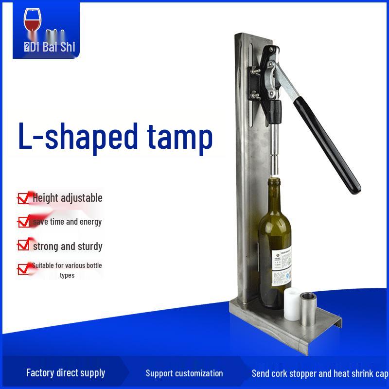 Tappatore e Pressa Tappi per Bottiglie di Vino Manuale in Acciaio Inossidabile