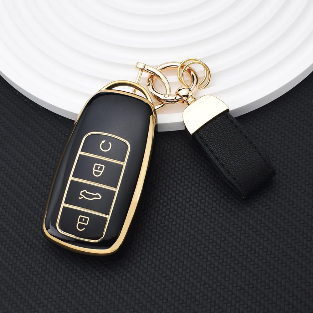TPU Remote Key Shell Protection for Chery Ebro S800 S700 Jaecoo J7 J8 Omoda 5 C5 Car Key Case Cover Keychain Auto Accessories