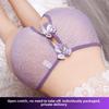 Übergröße Damen Sommer Dünn Sexy Schleife Offener Schritt Nahtlos Niedrige Taille Dreieck Slip