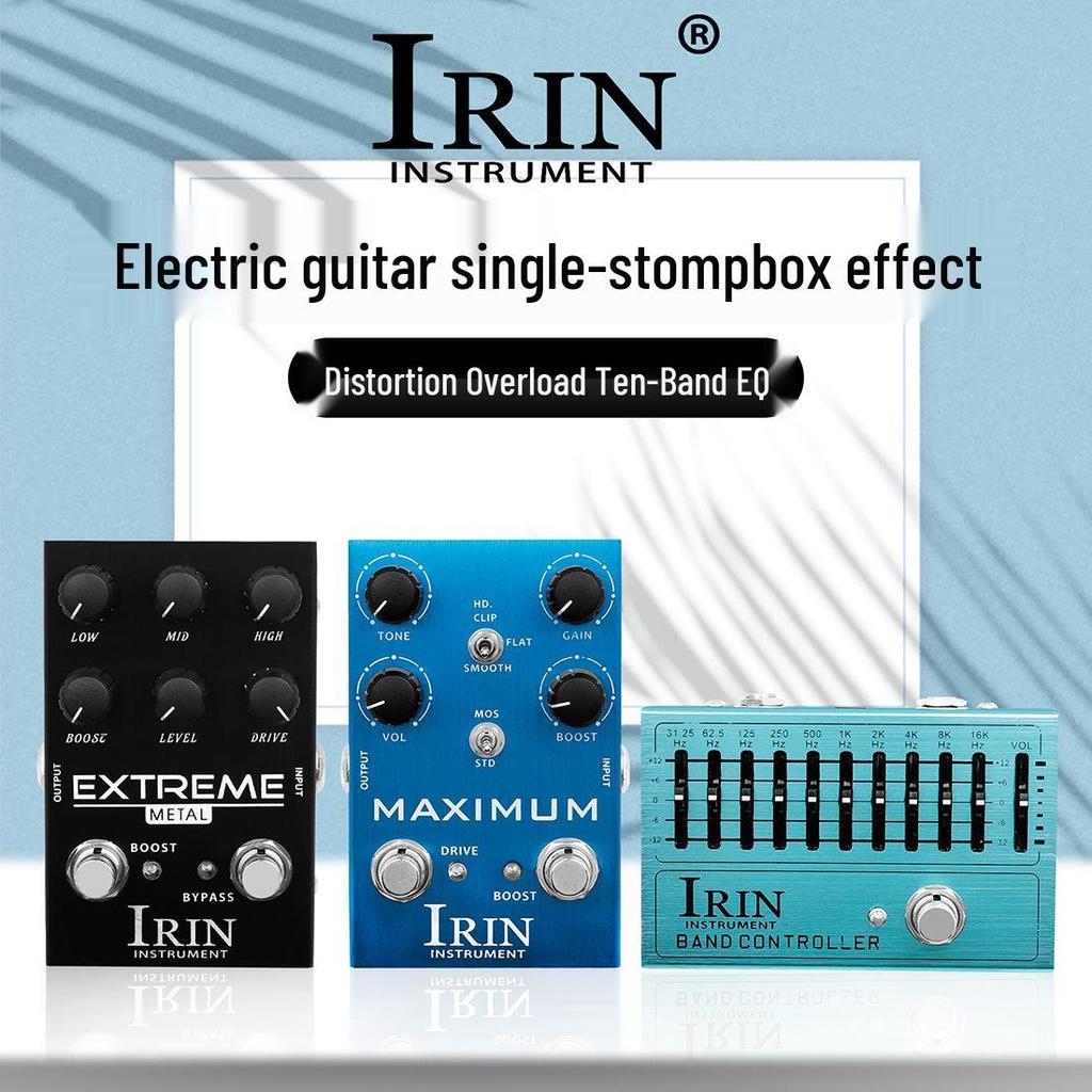 IRIN Guitar Effects Pedal: Amplifier Simulation, Distortion, Overdrive, Ten-Band EQ, Equalizer.