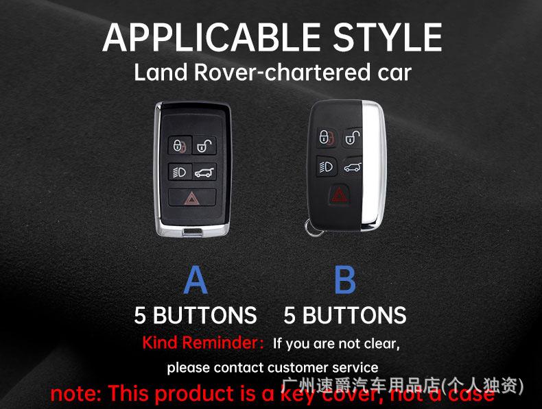 Land Rover Jaguar Range Rover Sport, Velar, Evoque, Discovery 4, Freelander 5 Keychain and Car Key Case Buckle