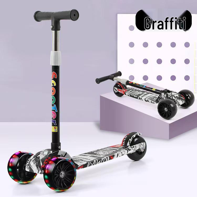 

2-6 Year Old Kids Flashing Scooter for Boys and Girls