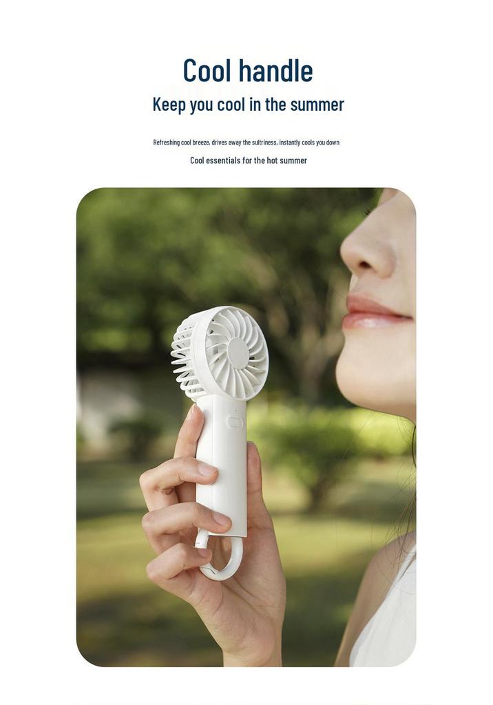 USB Rechargeable Mini Pocket Fan: Portable and Compact for Hiking