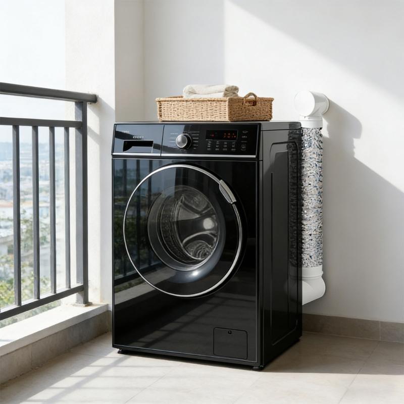 Practical Dryer Air Fitting Quick Connecting Exhaust Hose Space Saving Dryer Vent Connector for Small Laundry Rooms