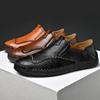 Leisure Flat Shoes Men Ultra-light Classic Driving Shoes Comfortable Soft Leather Shoes Men's Casual Shoes