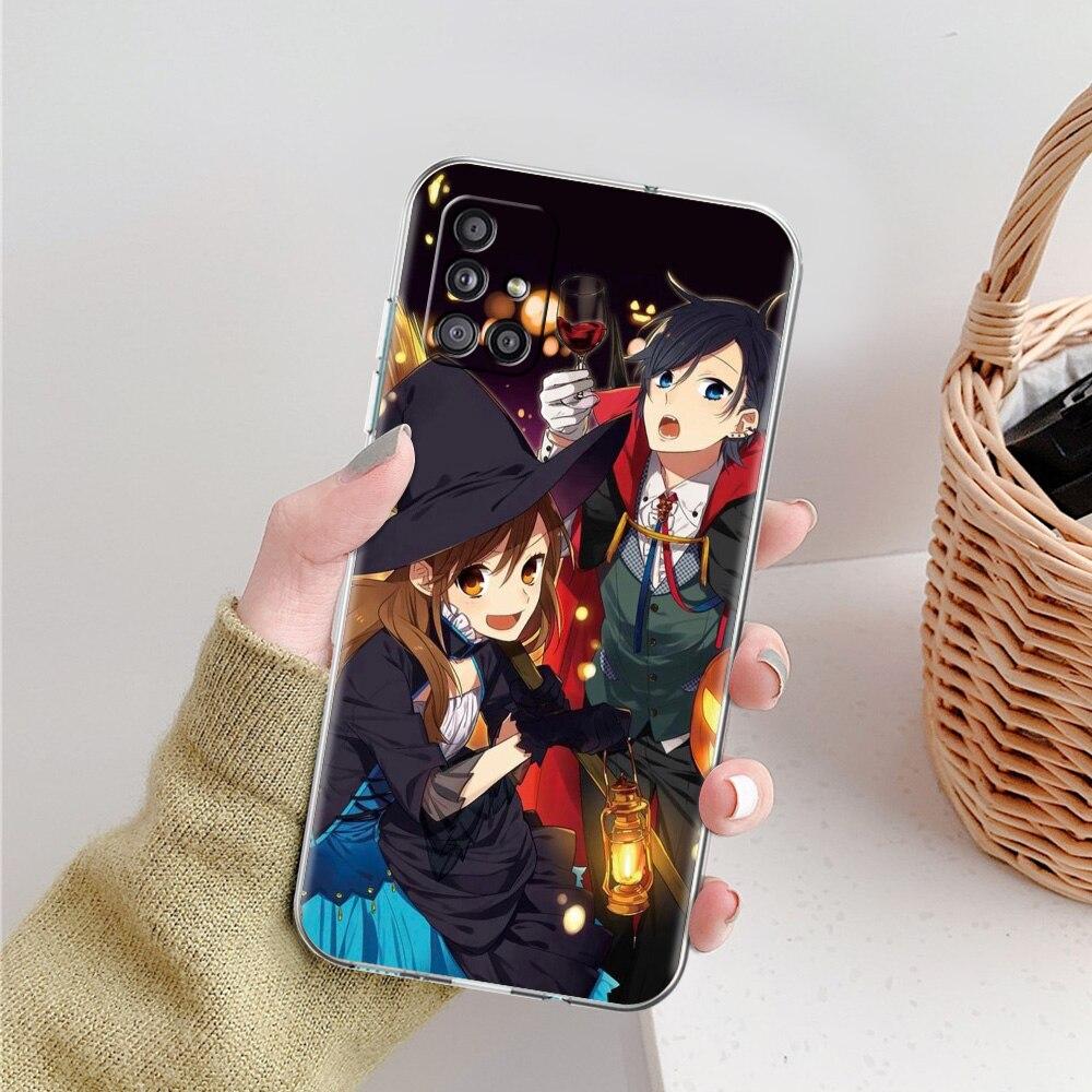 Horimiya Miyamura Izumi Anime Phone Case For Samsung Galaxy A51 A71 A21S A12 A11 A31 A41 A52 A32 5G A72 A01 Silicone Clear Cover