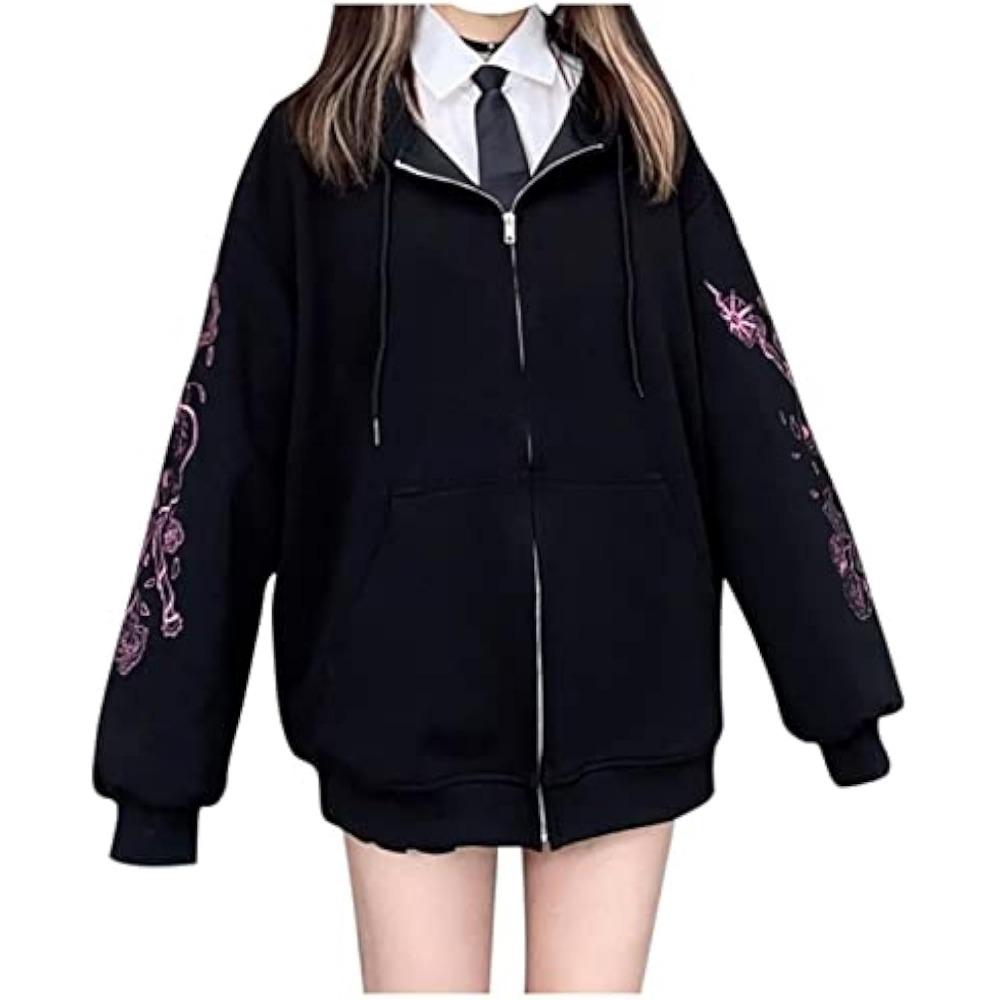 

Hoodie Long Sleeved Zipper Hoodie Fashionable Top Cute Women s Autumn and Winter Casual Top Beautiful 2XL
