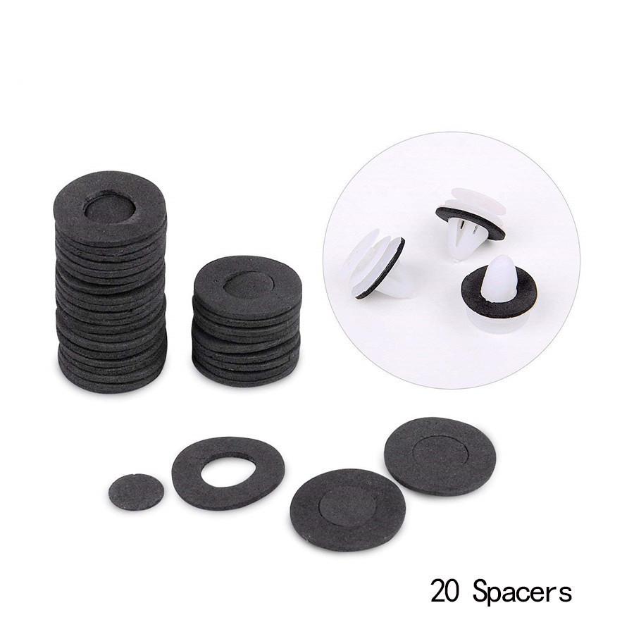 146PCS Plastic Rivets Fastener Fender Bumper Push Pin Clips W/ 30PCS Removal Tool