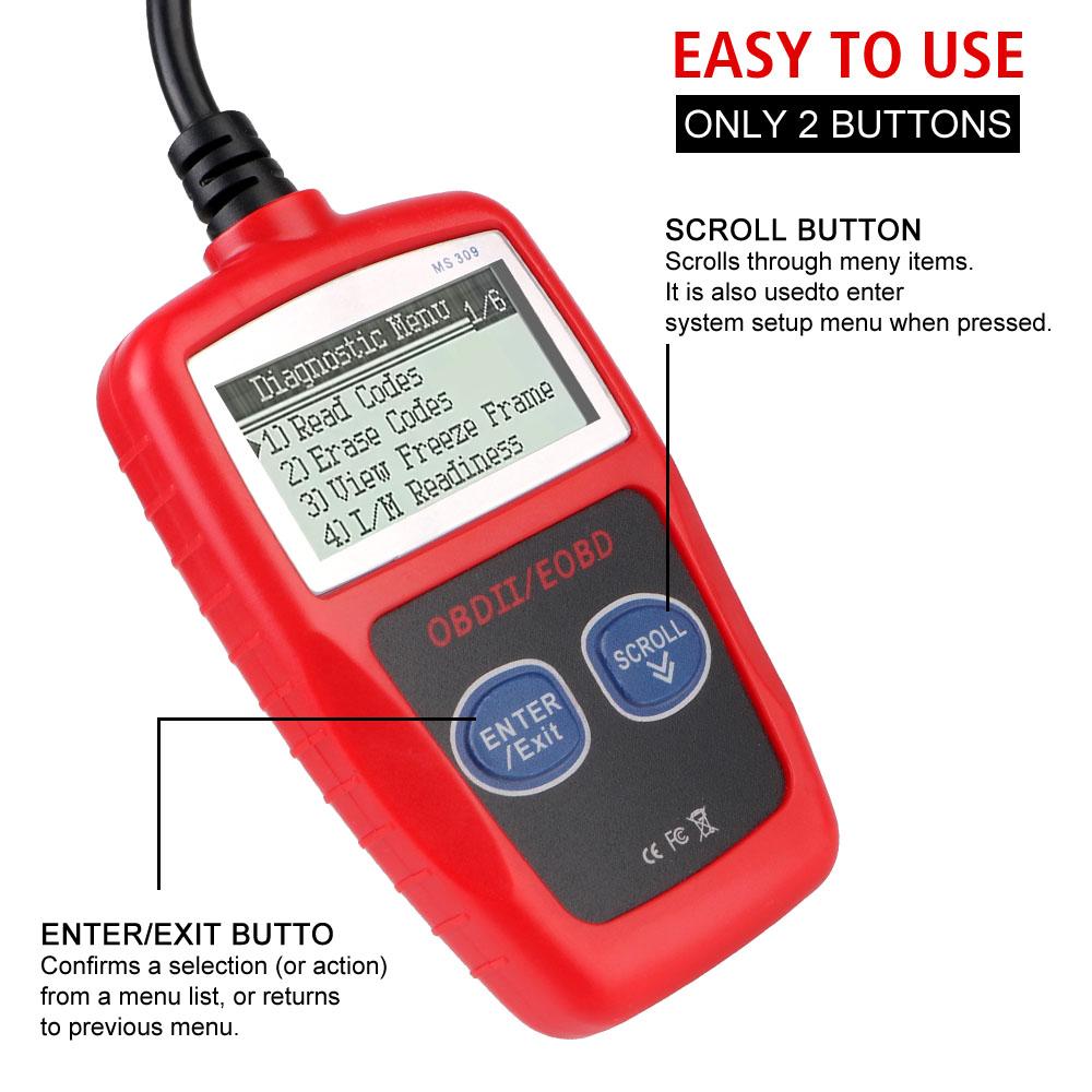 Fault Code Clear Universal Version OBD 2 Scanner Car Diagnostic Tools Digital Display OBD2 Code Reader Auto Accessories