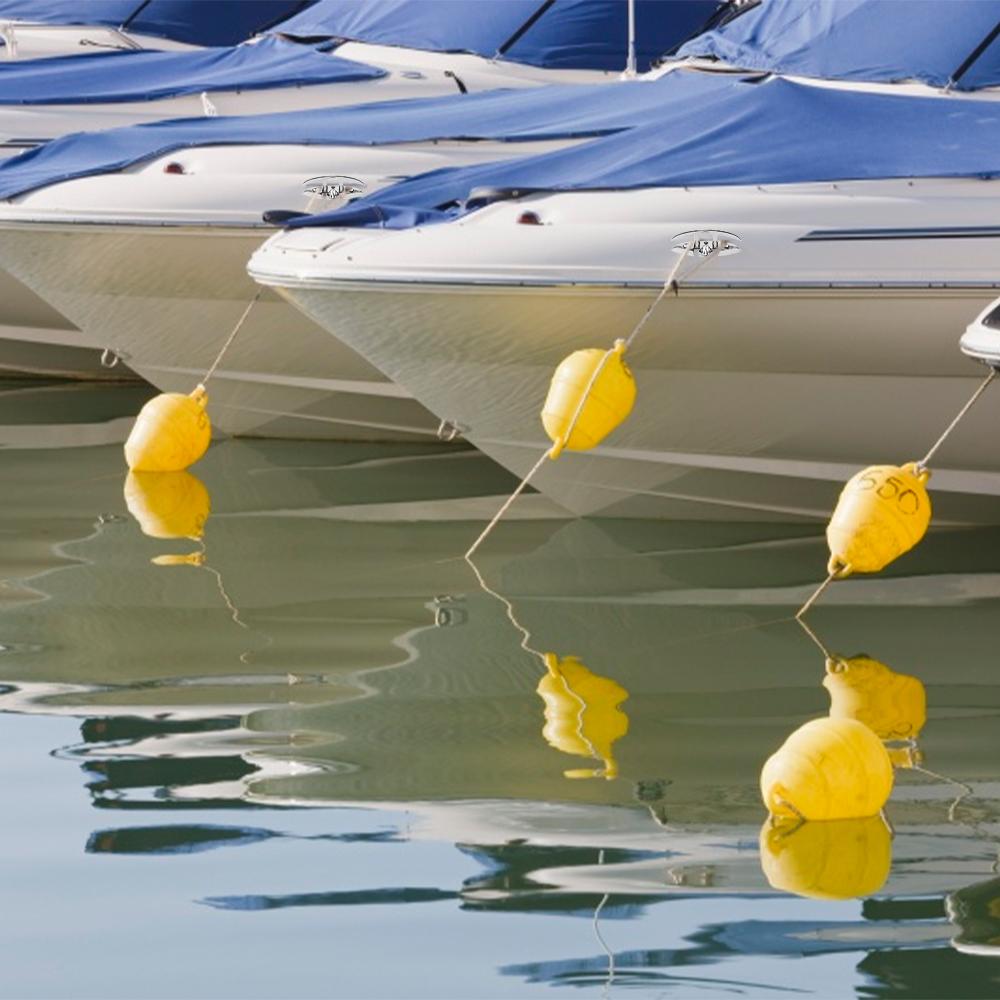 6 Inch Folding Boat Cleat 316 Stainless Steel Flip Up Flush Dock Mount Cleats for Boat Kayak