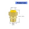 3/4 Inch Brass NPT Fittings Quick Connect Adapter Natural Gas Connector Quick Fixing for Water Oil Fuels  & Air Tool 