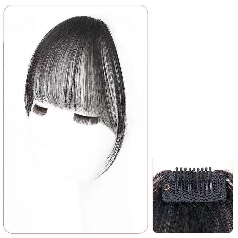 Wig Headband Air Bangs Natural Invisible Straight Bangs Seamless Natural Forehead Fake Bangs Hairstyle Tools