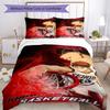 Set di biancheria da letto con 3 pezzi a tema Kuroko's Basketball2, set copripiumino include copripiumino e federe, perfetto per la decorazione della camera da letto in ogni stagione e come regalo