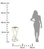 Modern Loft Golden Flower Stand 70 Cm