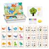 Cartoon Magnetic Puzzle Board Game Dress-up Dinosaur Vehicles Animal Preschool Learning