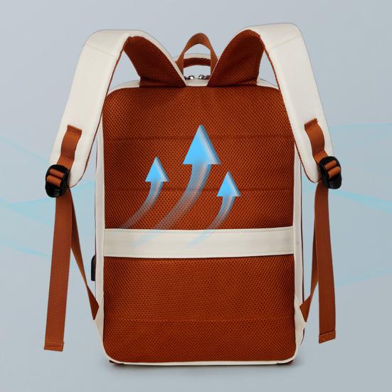 Expandable Backpack with Wet-Dry Pockets Anti-Theft Business Laptop Bag with USB Charging Port Dual Zippers Waterproof Travel Luggage Bag