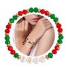 Stylish Bracelet Set for Women Christmas Celebrating Letters Wrist Chains Y2K  Exquisite Beaded Bangle Charm