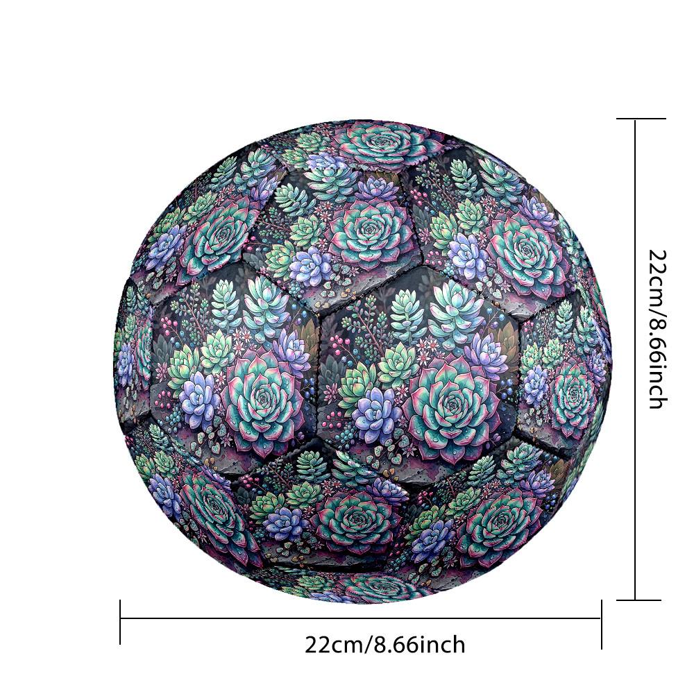1pc Succulent Garden Size 5 Soccer Ball Professional Lightweight Durable Match Training Football Indoor &Outdoor Sports BallTraining Ball Y14