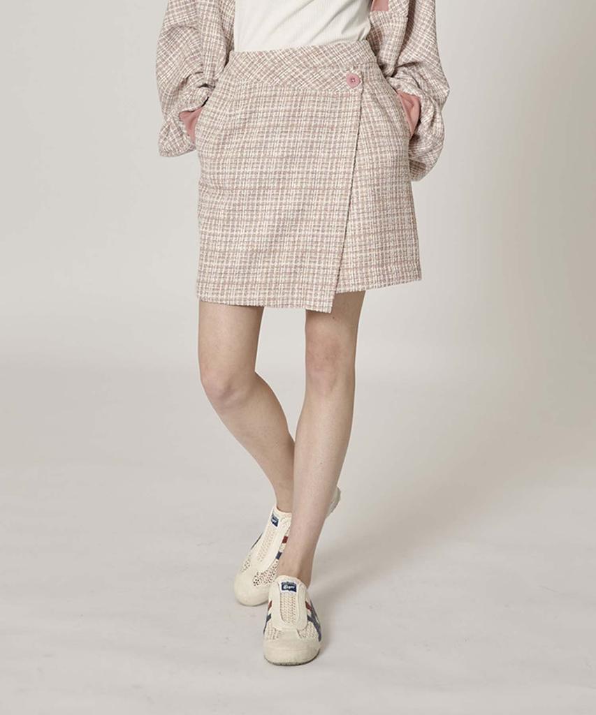 Mualeumoa Blossom Tweed Skirt - Pink