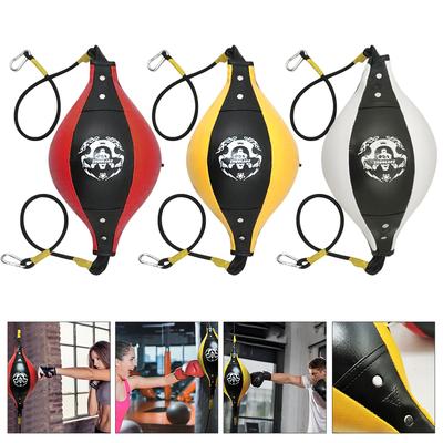 Punching Ball Boxing PU Pear Speed Carryall Durable Reflex DoubleEnd Boxing Dodge Speed Ball Inflatable Floor To Ceiling Punching Carryall