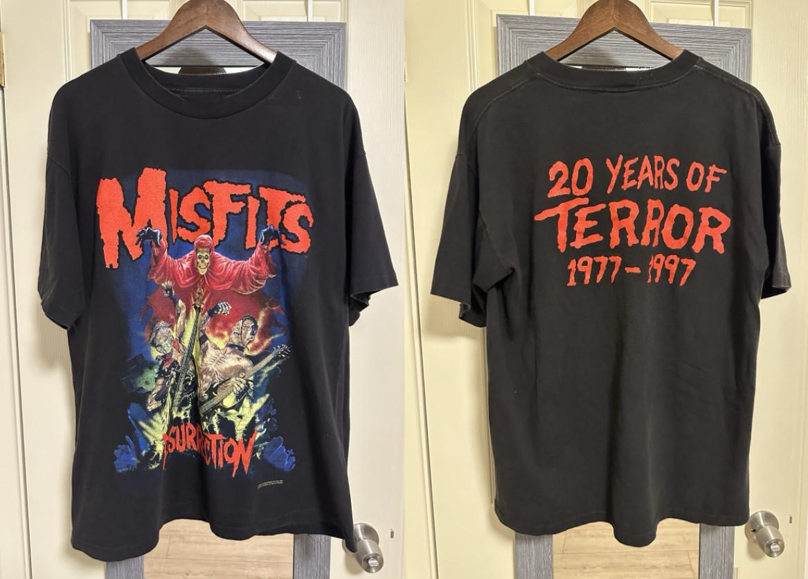 Misfits 1997 Vintage Resurrection T-Shirt Horror Punk Danzig Samhain Style S