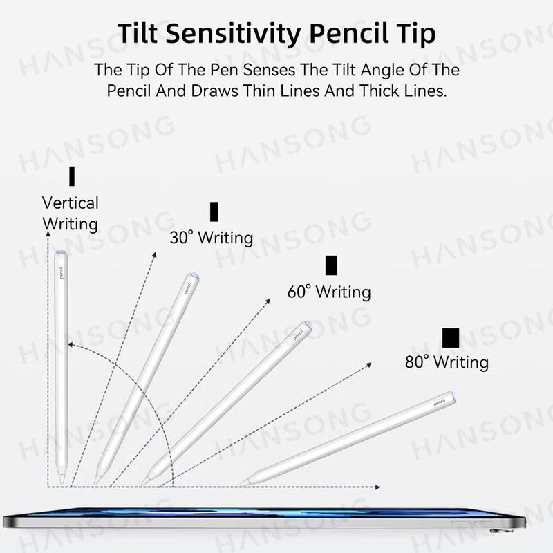 For Apple Pencil with Wireless Charging Pen Stylus For iPad Pencil Palm Rejection Tilt Pen for iPad Air 4 5 Pro 11 12.9 Mini 6