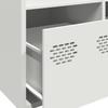 Highboard White 68x39x103.5 Cm Steel
