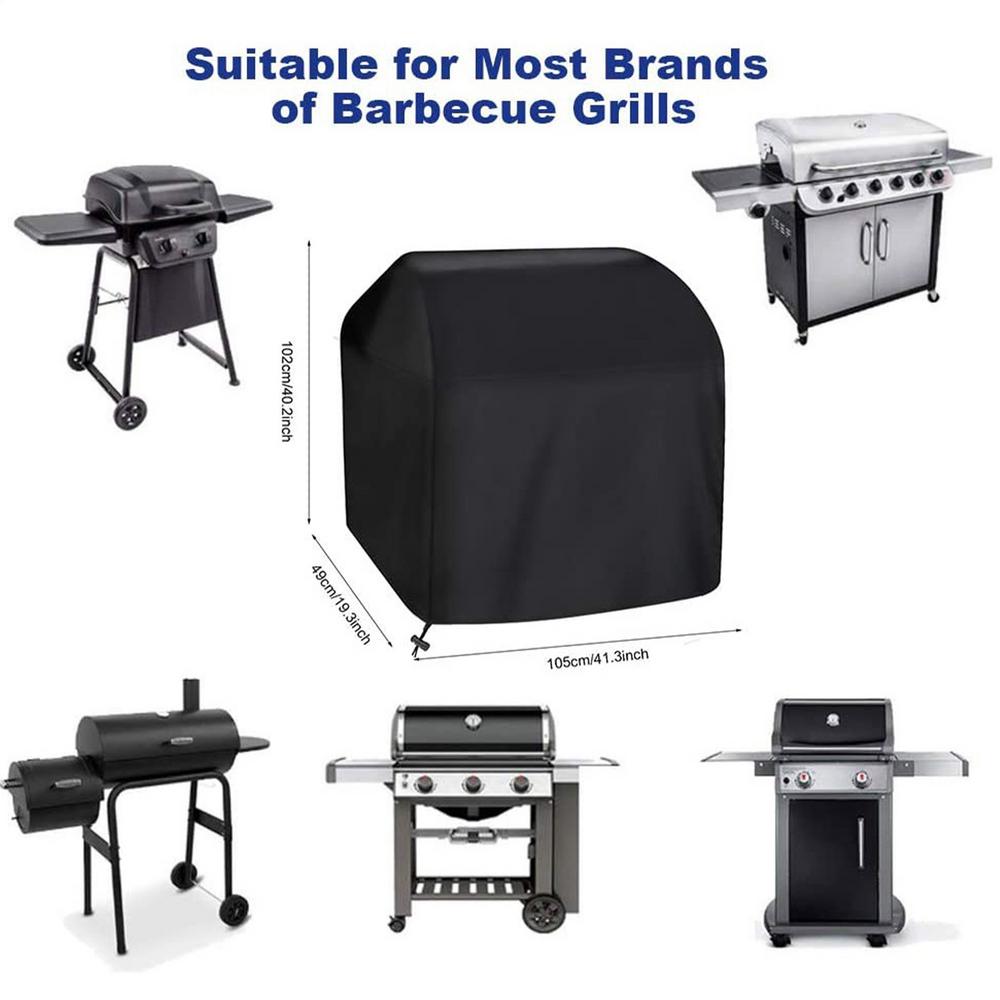 BBQ Covers For Outside Burner Barbecue Cover Adjustable Oxford Fabric Waterproof Anti-UV Windproof Protection For Cooking