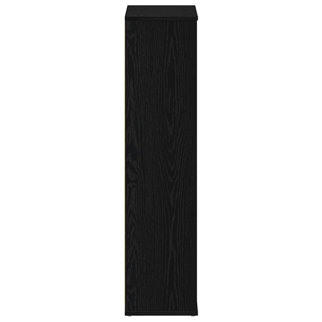 Bookshelf Black Oak Effect 50 x 25 x 104 cm Engineered Wood