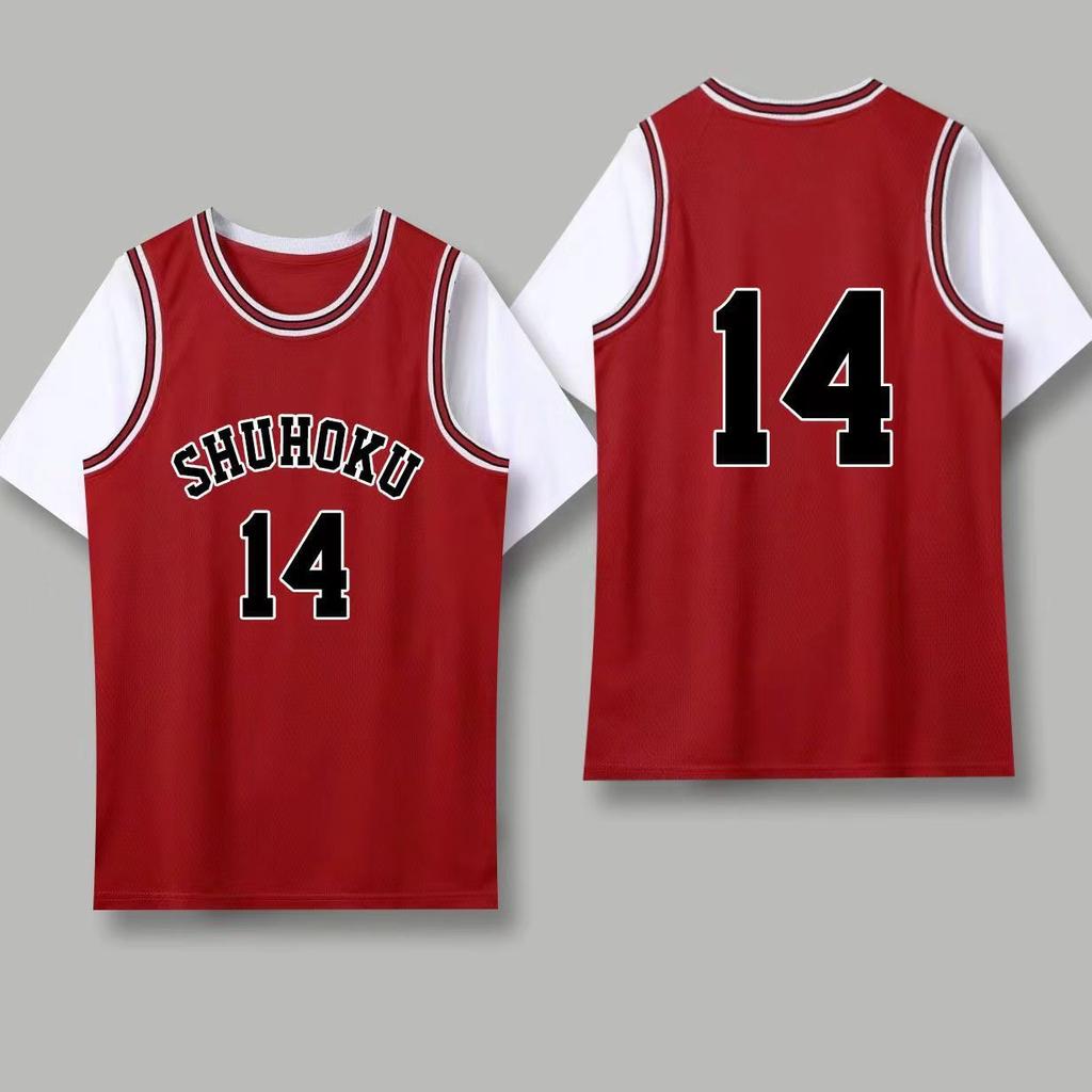 Slam Dunk Jersey Liuchuan Maple No. 11 Short-Sleeved Basketball Jersey Sakuragi Blossom Road No. 10 Xiangbei Team Wuhu