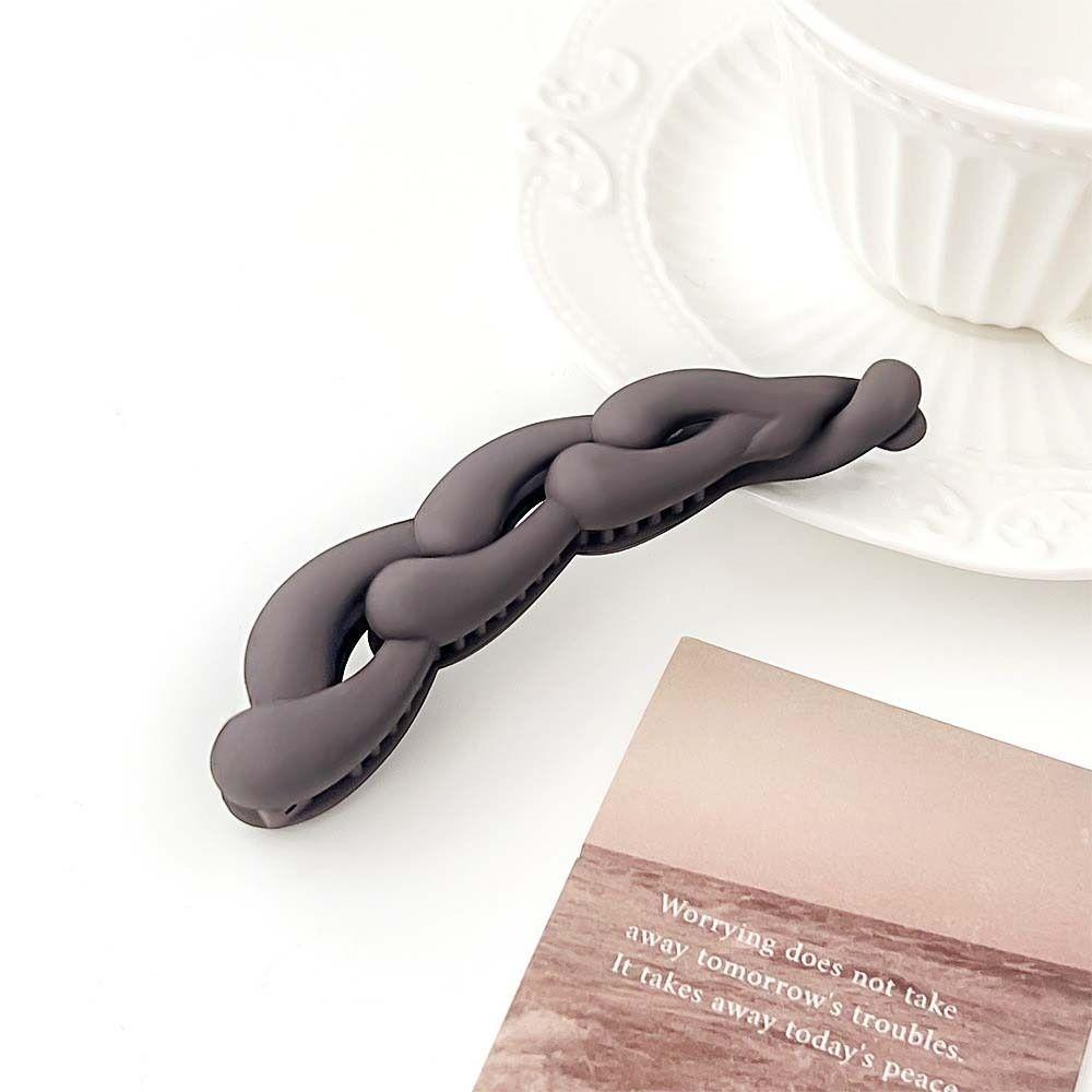 Frosted Plastic Banana Clip Korean Style Cross Matte Hair Clip Crab Barrettes Hair Claw Hair Twist Hair Pin Female/Girls
