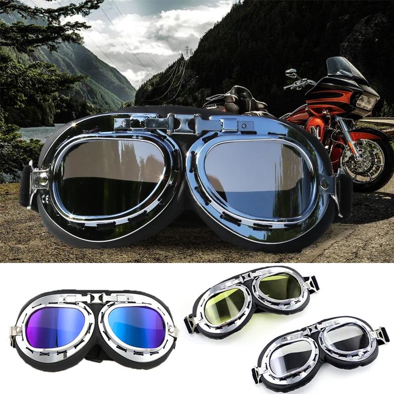 Universal Motorcycle Goggles for Harley Goggles Retro fashion Cool Motorcycle goggles skiing goggles motorcycle helmet Goggles