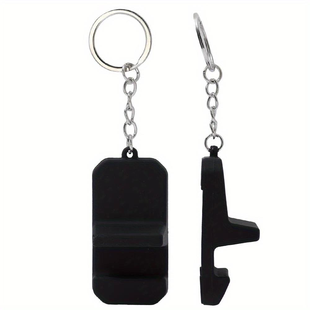 Portable Keychain Pendant Mobile Phone Holder Stand Creative Keyring Lightweight Mini Desk Cellphone Support For iPhone Samsung