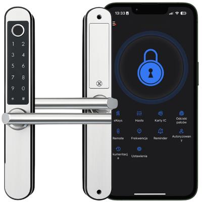 Electronic Lock Handle A211F 50/72 TTLock Silver