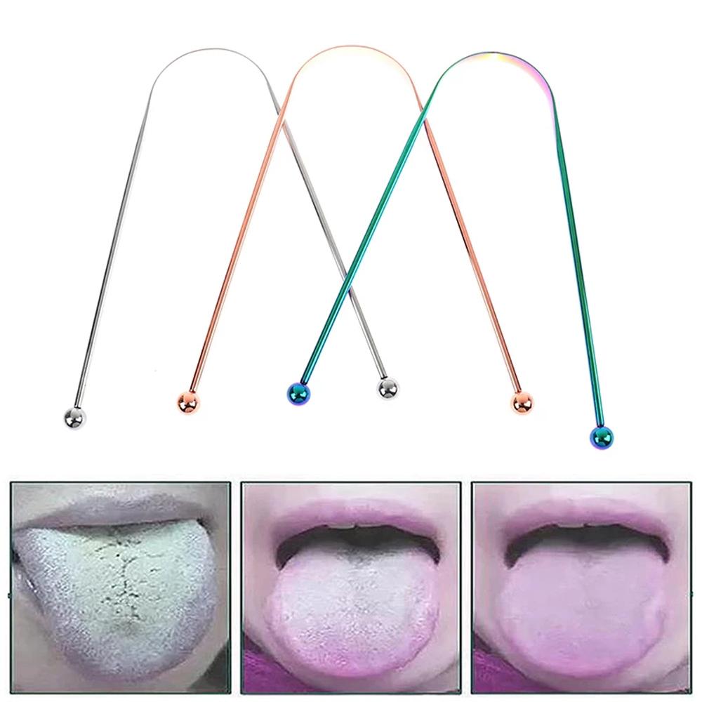 

Breath Cleaning Coated Tongue Toothbrush Tongue Cleaner Oral Hygiene Care Tools Tongue Scraper
