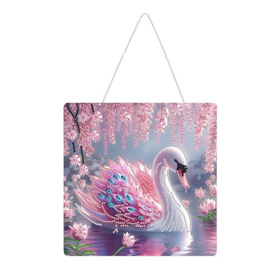 

Пасхальное украшение Искусственный алмазный кролик Настольное украшение Двустороннее украшение из стразов для поделок A