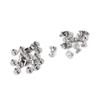 20PcsCelsiusset Brass Threaded Flat Head Nut Nail Rivets Screws Leather Craft Repair Supplies(5mm)