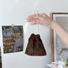 Storage Drawstring Pocket Bag Corduroy Storage Bag Small  Durable Fashionable