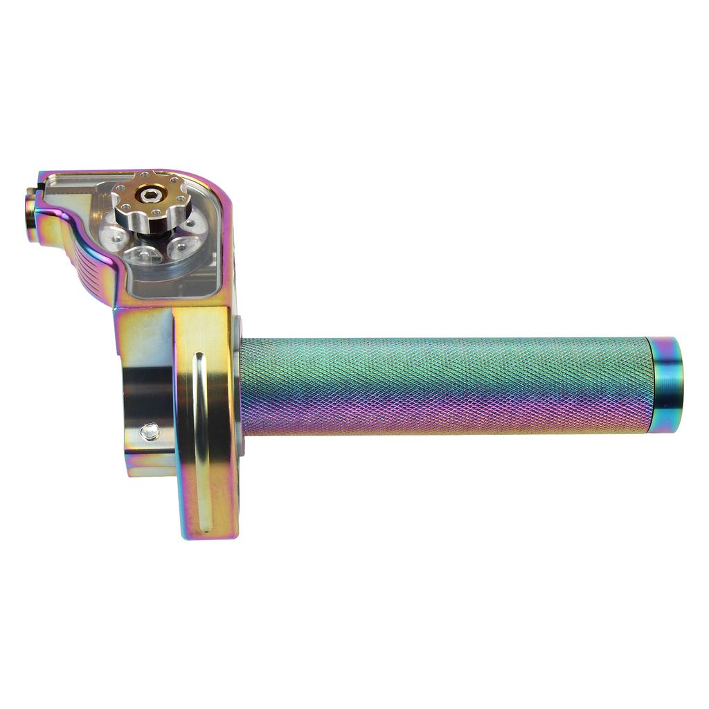 22mm Universal CNC Aluminum Motorcycle Throttle Twist Grips Handlebars For Moped Scooter Bike Modification Motocross Accessories Throttles 2