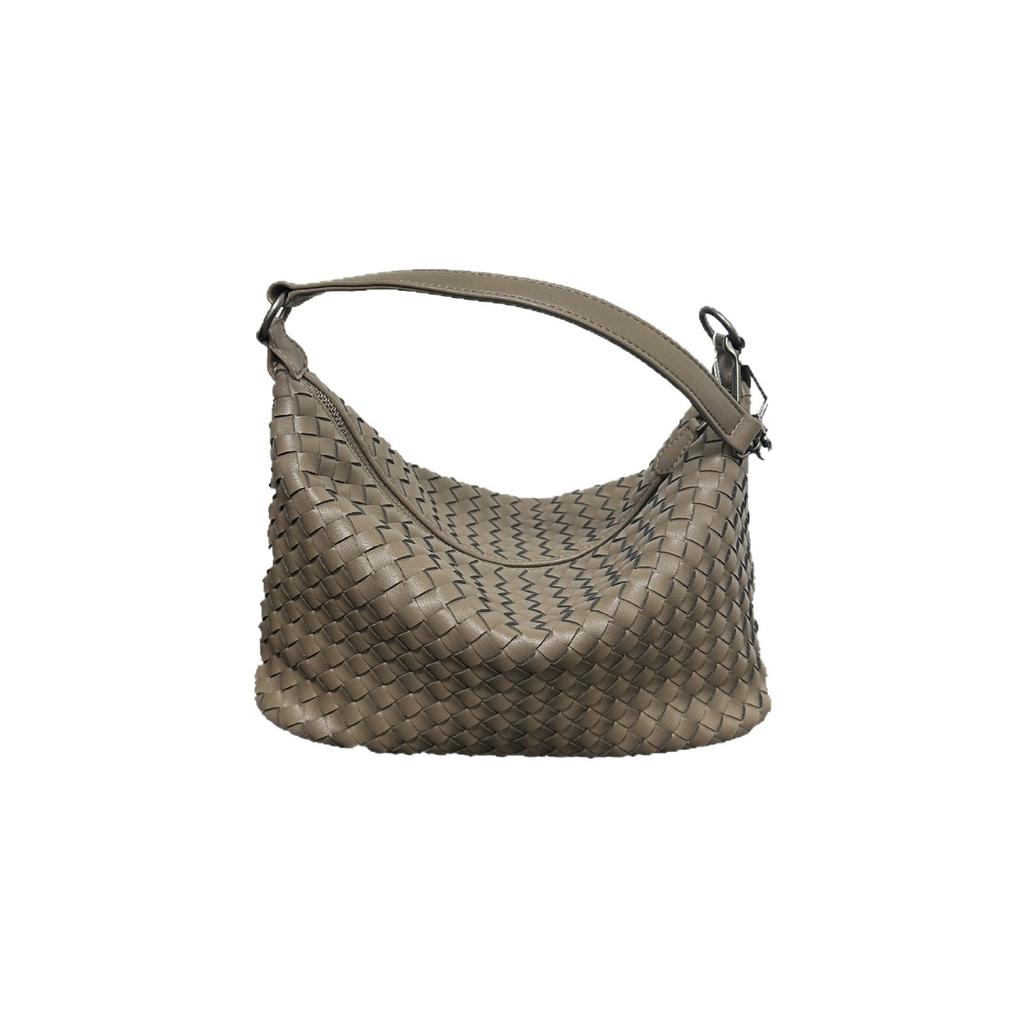 Leather Hand-woven Large Lunch Box Bag, Dog Walking Bag, Underarm Bag, Daily Versatile Handbag, Shoulder Messenger Bag, Women's