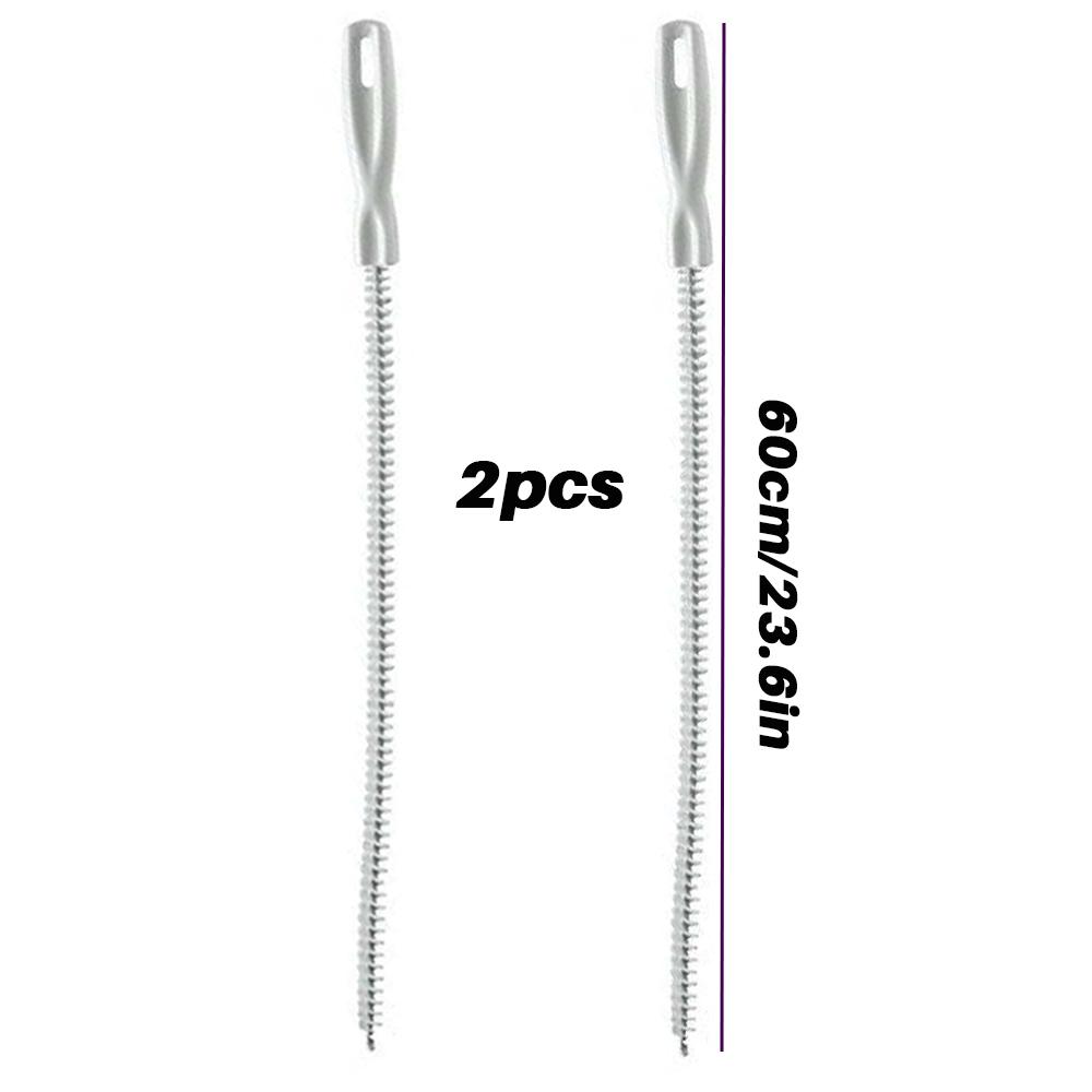 1-3pcs flexible drain hair removers, pipe hair cleaning, drain cleaning brushes, 45/60 cm, toilet unclogging, blockage removal