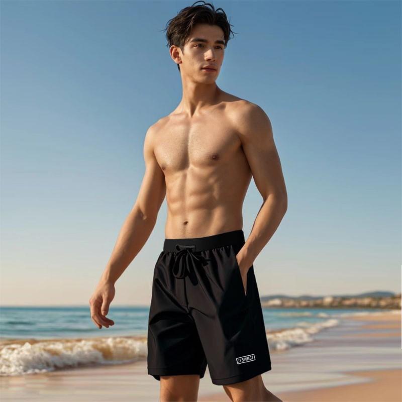 Mens Quick-Dry Swim Trunks With Pockets Swimming Spa Leisure Water Sports
