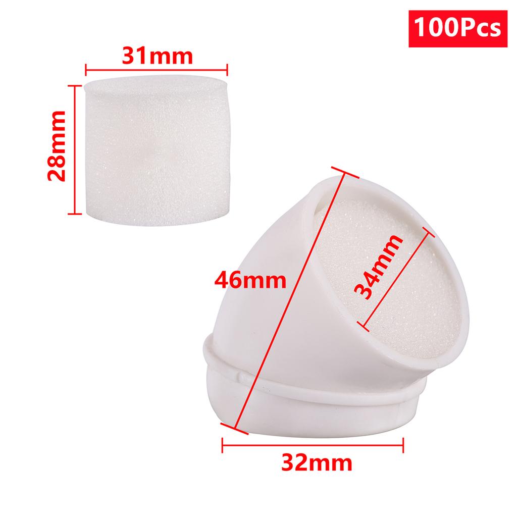 Pipe Fixed Planting Cup and Sponge Hydroponic Flowers Vegetables Nurturing Soilless Culture Planting Pot DIY Planting 10/100Pcs