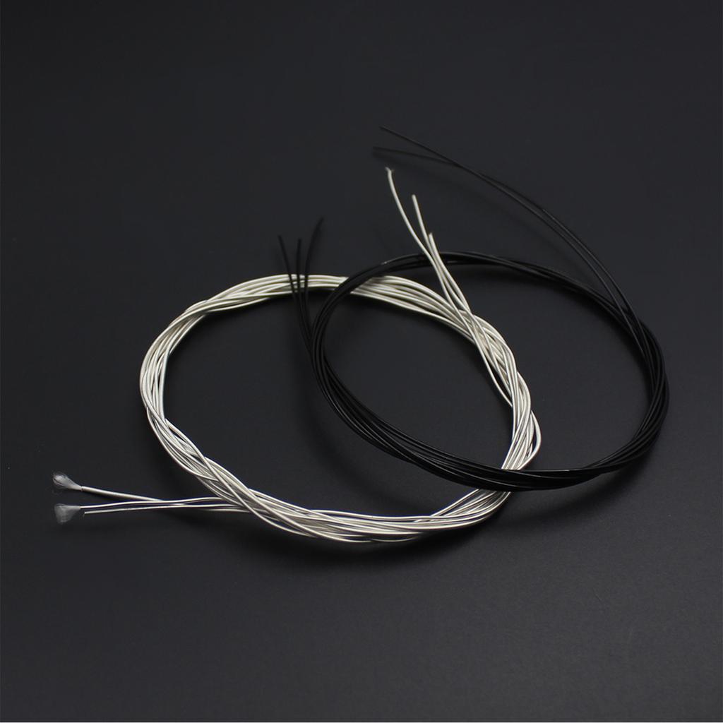 Black Nylon Core Silver Plated Copper Wound 1st 6th(.028 .043) 6pcs Classical Guitar Strings String Set