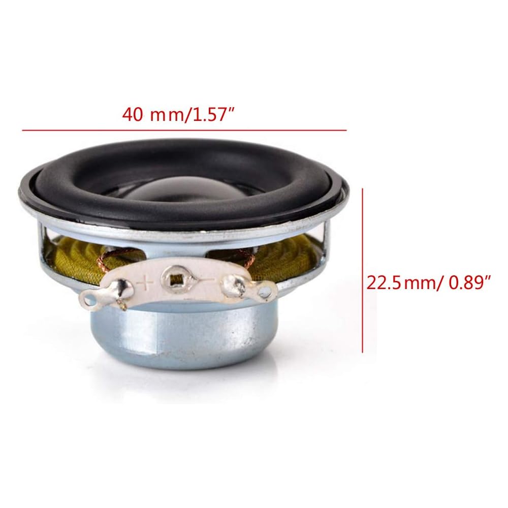 2pcs 40mm O Full Range 16 Core 4 Ohm 5W Speakers for Home Theater Electronic Component Storage