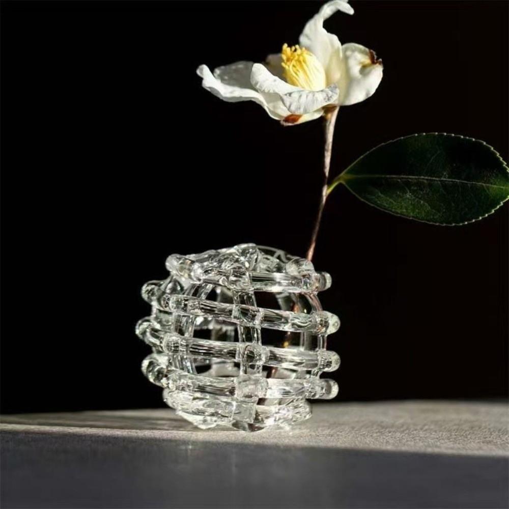 Zen-Inspired Design Glass Ball Vase Home Decor Desktop Decoration Vase Hydroponic Flower Vase  Home