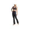 Adidas Solid Color High Waist Flared Slim Fit Casual Pants Women Bottoms Black JW7588