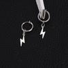 1 Pair Lightning Punk Cool Stainless Steel Piercing Dangle Hanging Men's Earrings for Women Trend New In Jewelry Gift Y2K