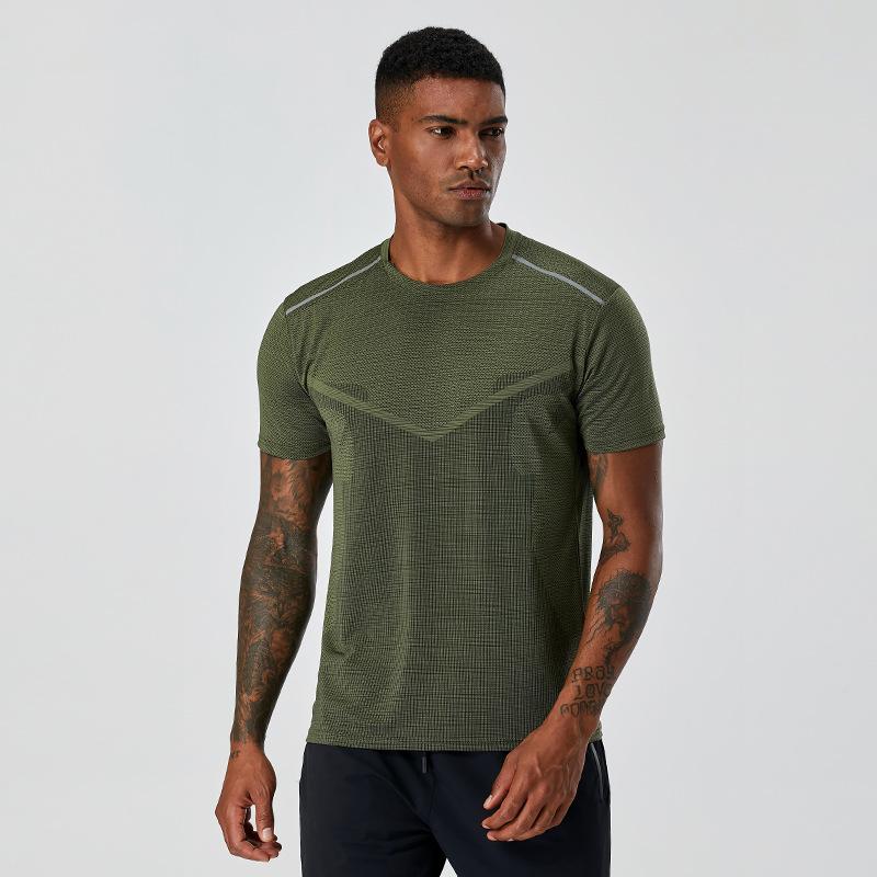 Summer Sports Quick-Dry T-Shirt for Men and Women Fitness and Running Crew Neck Short Sleeve